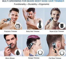 Load image into Gallery viewer, Beard Trimmer Hair Clipper All in One Grooming Kit for Men