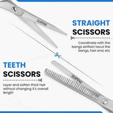 Load image into Gallery viewer, Professional Barber Hair Cutting Shears Kit Stainless Steel