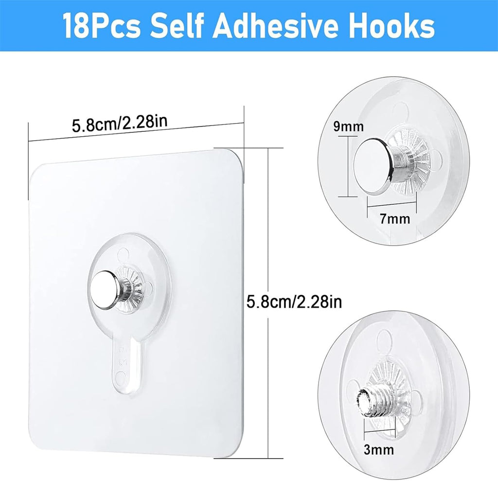 GERRIT Picture Hangers Self Adhesive Hooks Waterproof