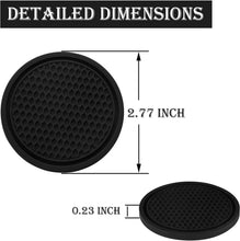 Load image into Gallery viewer, Car Cup Coaster Universal Non Slip Holders Black