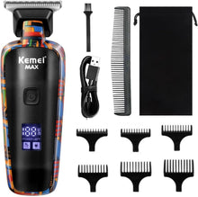 Load image into Gallery viewer, KEMEI Professional Hair Clippers Cordless LCD Display Trimmer Kit