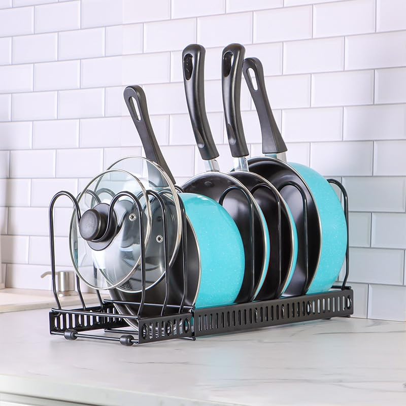 Pot and Pan Organizers Rack Expandable Holder