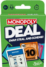 Load image into Gallery viewer, Monopoly Deal Card Game Quick Fun for Families Ages 8 Up