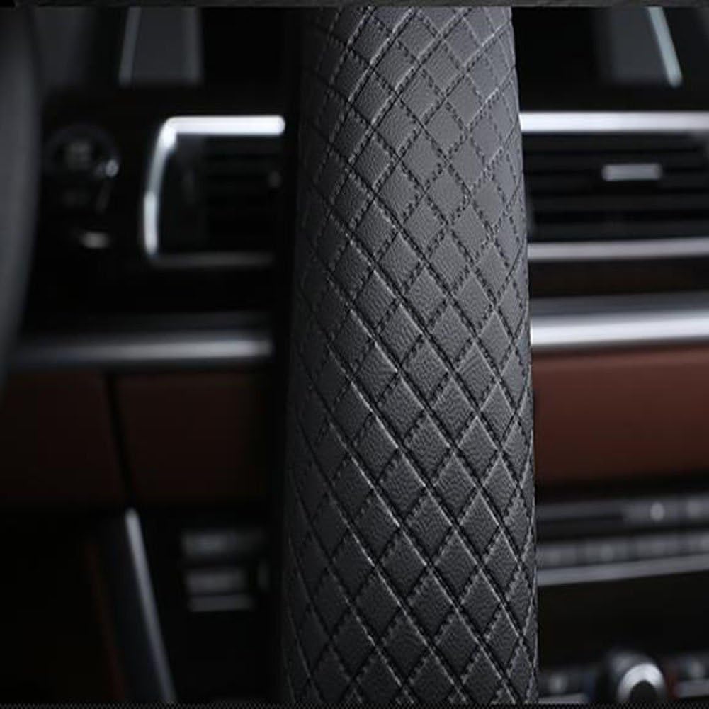 SHIAWASENA Car Steering Wheel Leather Cover Universal