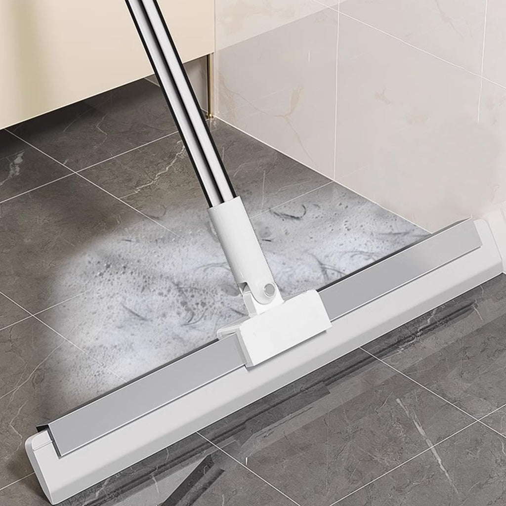 Rubber Squeegee Broom for Floor Long Handle Window Squeegee Silicone Remover