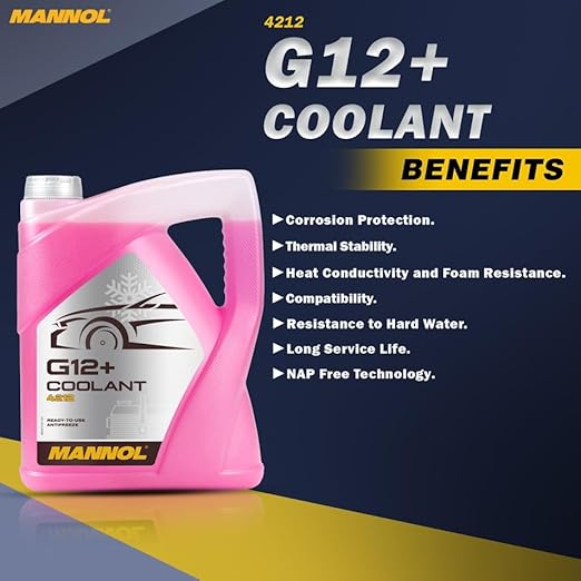MANNOL Coolant Antifreeze G12 RED Ready Mixed German
