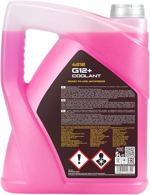 MANNOL Coolant Antifreeze G12 RED Ready Mixed German