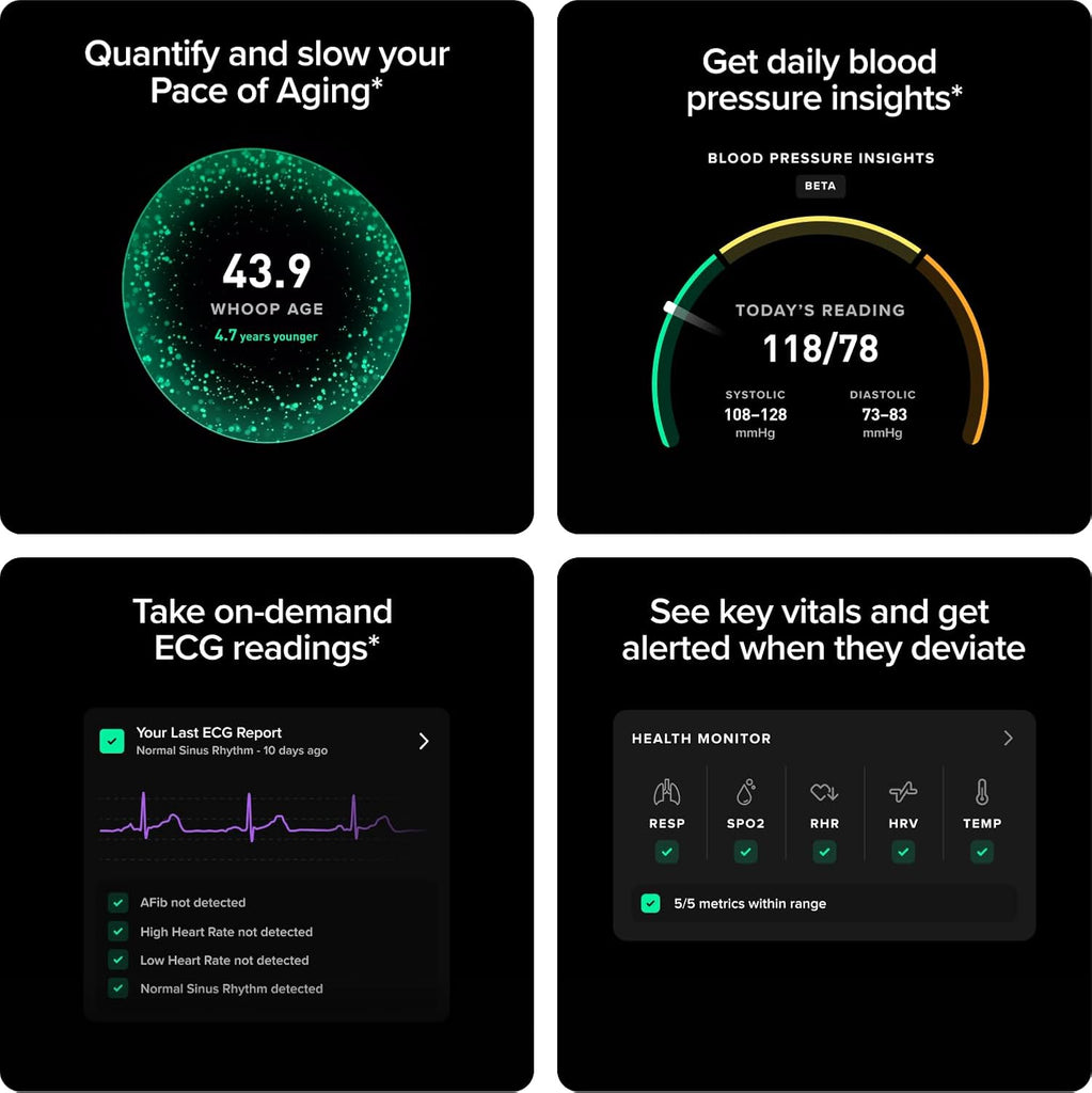 WHOOP Life Membership MG Device Health Fitness Tracker