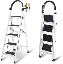 Load image into Gallery viewer, SKY-TOUCH Foldable Ladder Steps Home Folding Stool