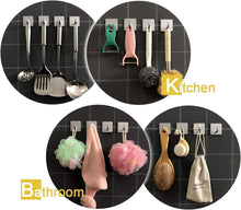 Load image into Gallery viewer, JS Heavy Duty Adhesive Hooks Stainless Steel Wall Hooks