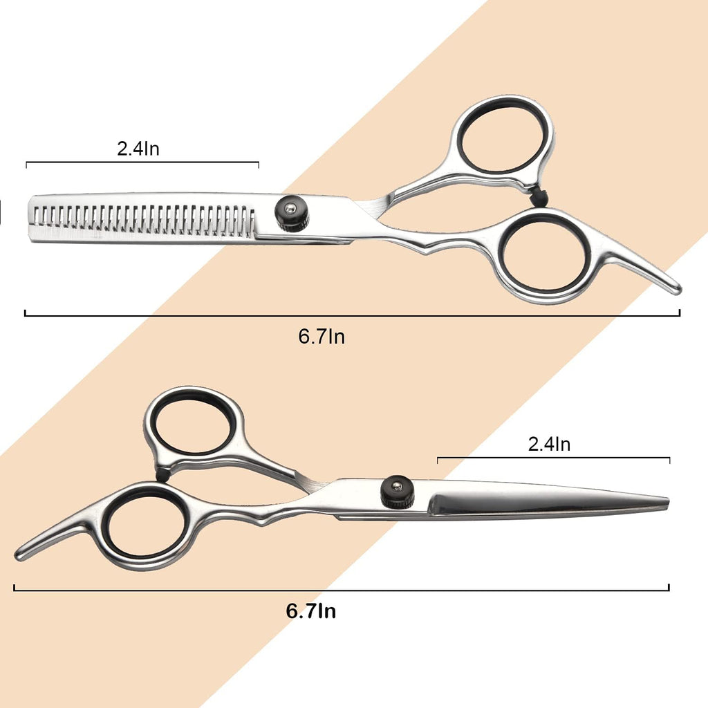 Hair Cutting Scissors Thinning Shears Set Professional Barber Kit