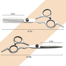 Load image into Gallery viewer, Hair Cutting Scissors Thinning Shears Set Professional Barber Kit