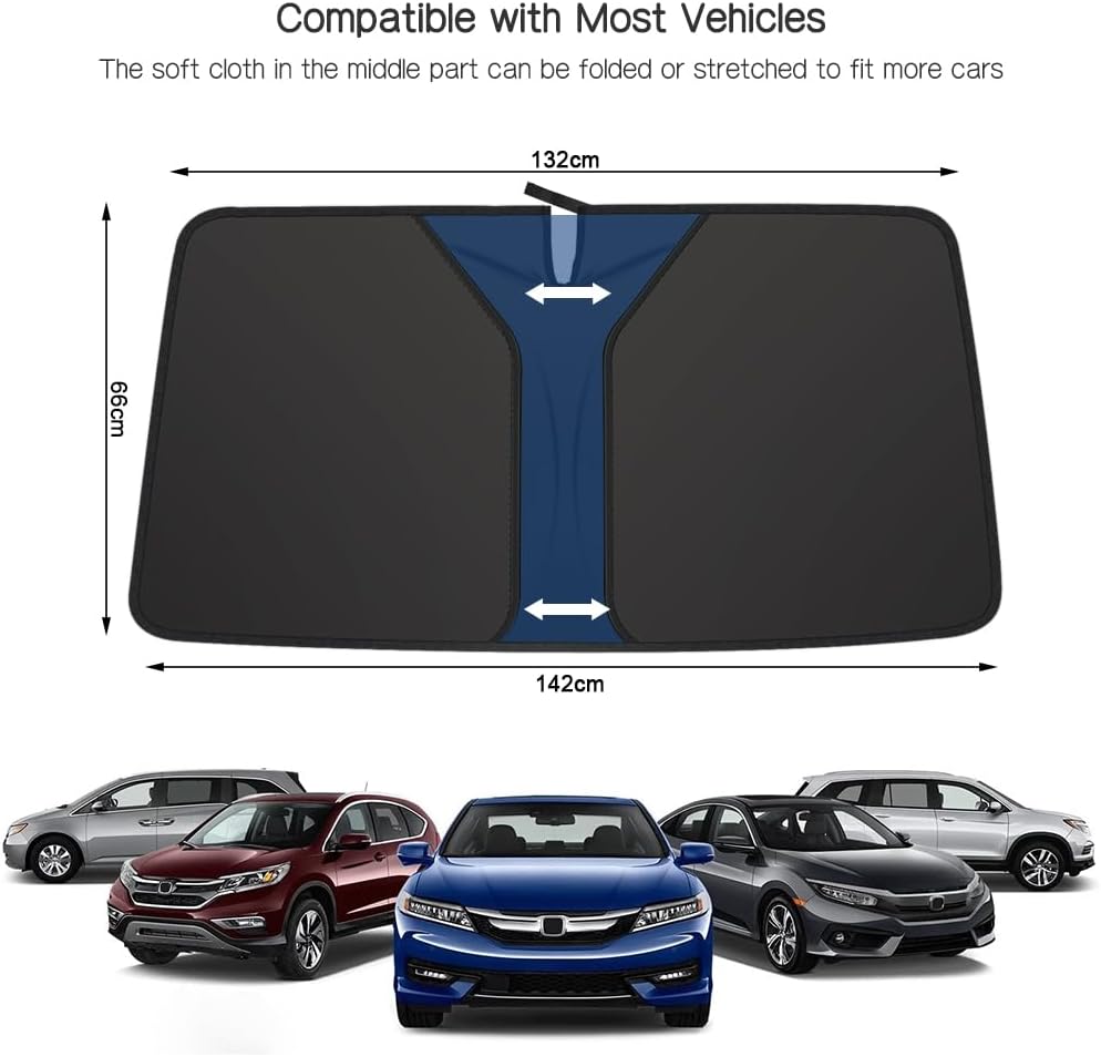Car Windshield Sunshade Upgraded Thick Material Blocks UV