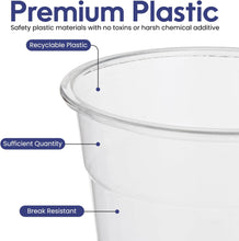 Load image into Gallery viewer, Packing Juice Cup 16Oz Clear Lid Disposable 25 Pieces