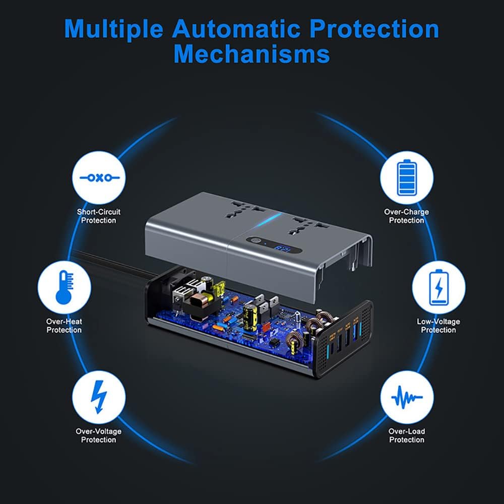 FOKKAH 200W Car Power Inverter DC to AC Converter