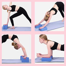 Load image into Gallery viewer, Yoga Block Brick 2 Pack Non Slip High Density EVA Foam Blocks