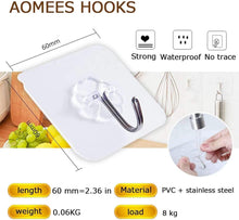 Load image into Gallery viewer, Adhesive Wall Hooks Transparent Strong Suction Hooks