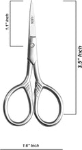 Load image into Gallery viewer, Small Precision Scissors Stainless Steel Facial Hair Grooming