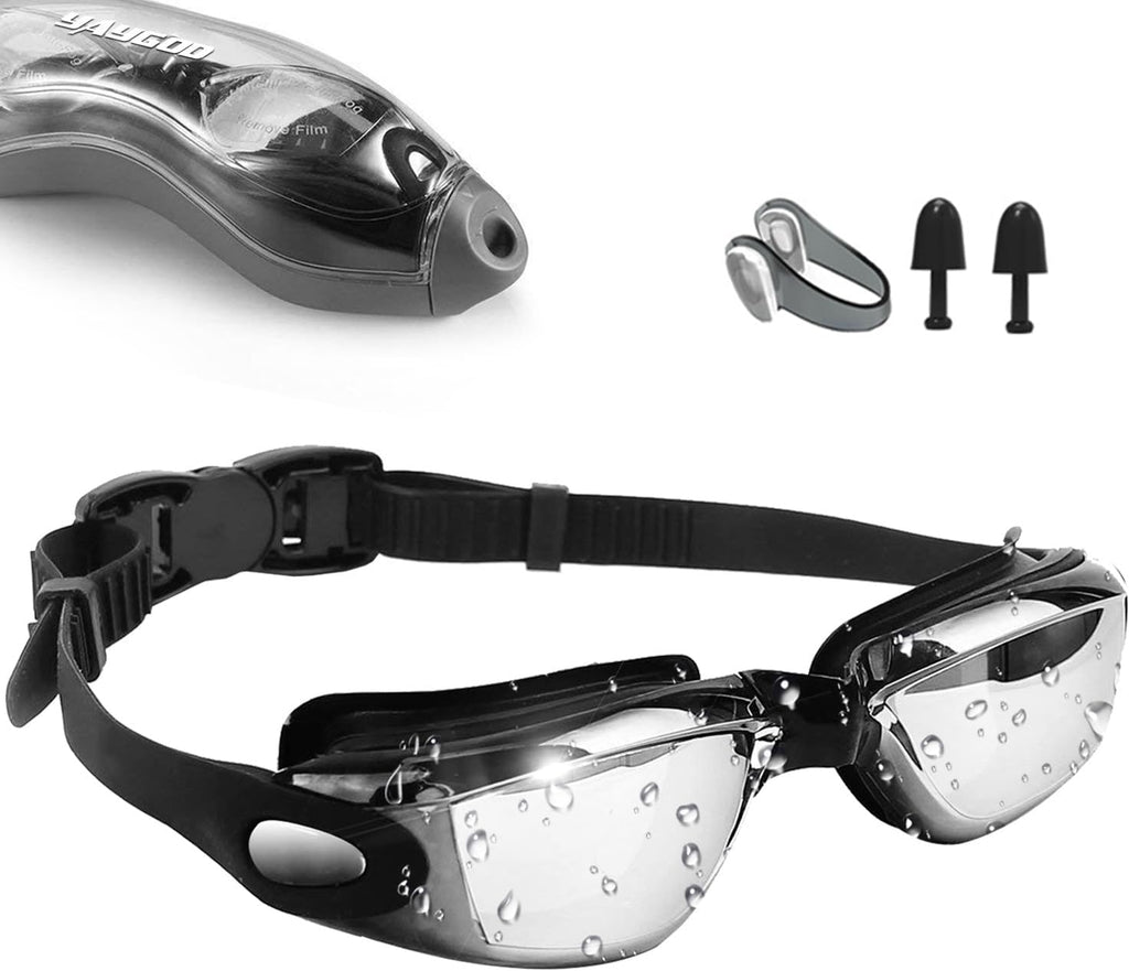 Swim Goggles Anti Fog UV Resistant Wide Clear Vision