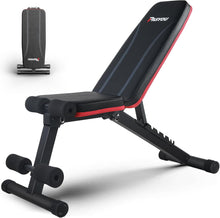 Load image into Gallery viewer, Adjustable Weight Bench Full Body Workout Strength Training Foldable Bench