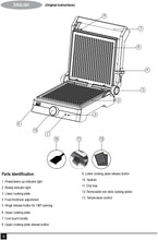 Load image into Gallery viewer, BLACKDECKER Family Health Grill 180 Hinge 2000W