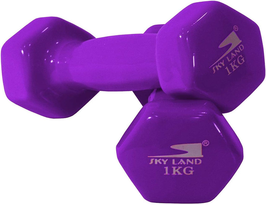 Classical Dumbbells Hand Weights Set Vinyl Coated Exercise Fitness