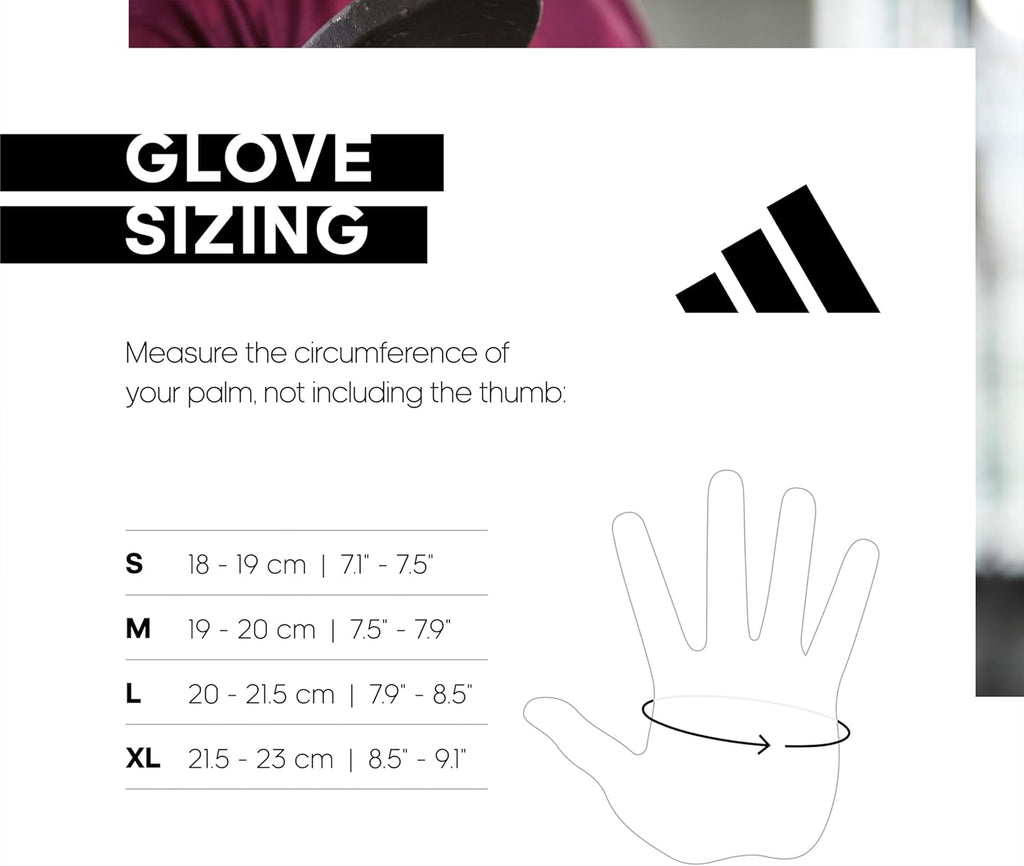 Adidas Essential Adjustable Fingerless Gloves for Men Women