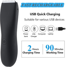 Load image into Gallery viewer, Electric Body Hair Trimmer for Men Groin Trimmer Beard Hair
