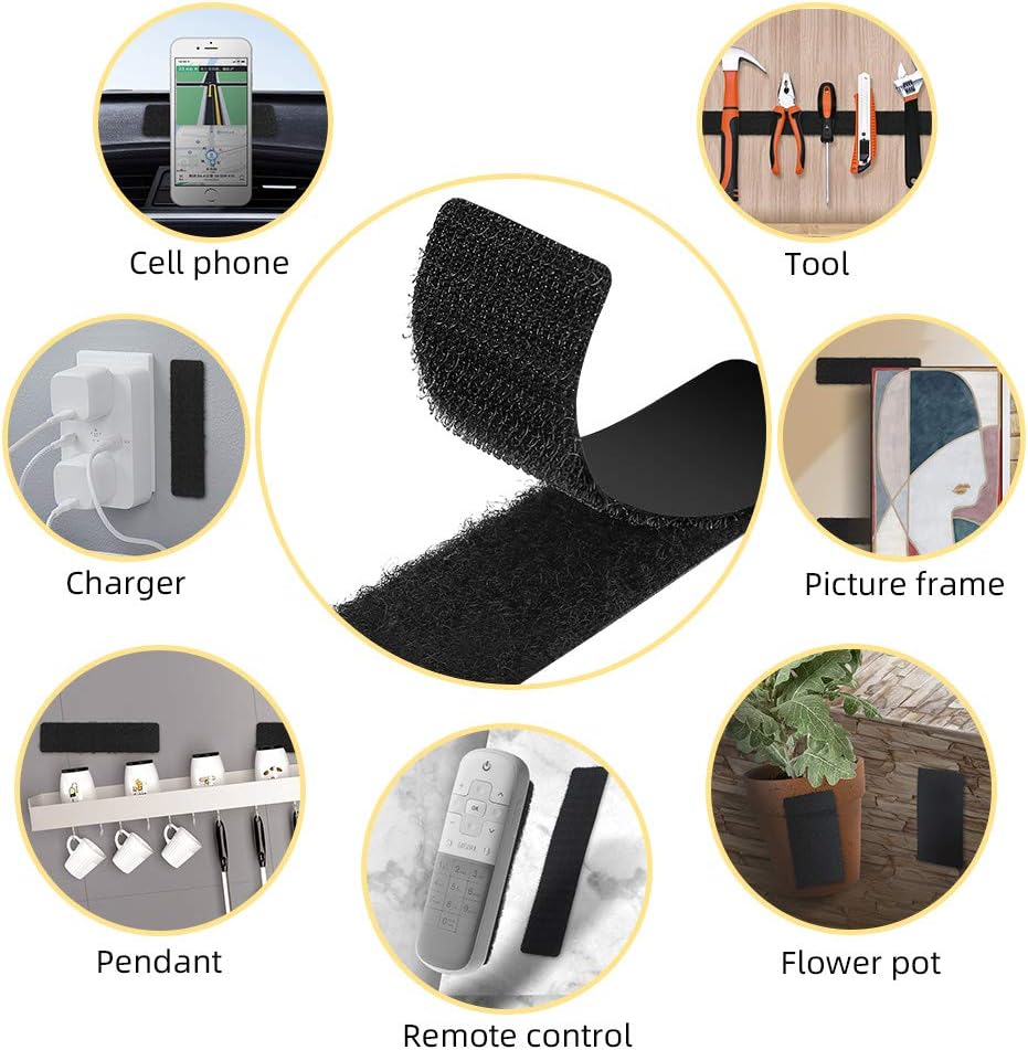 Double Sided Tape with Hook and Loop Strips