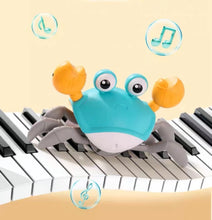Load image into Gallery viewer, Electric Runaway Crab Crawling Baby Toy with Music and LED Light