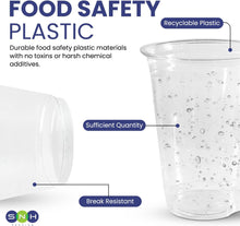 Load image into Gallery viewer, SNH 25 Pieces 12Oz Juice Cup Clear Disposable Plastic