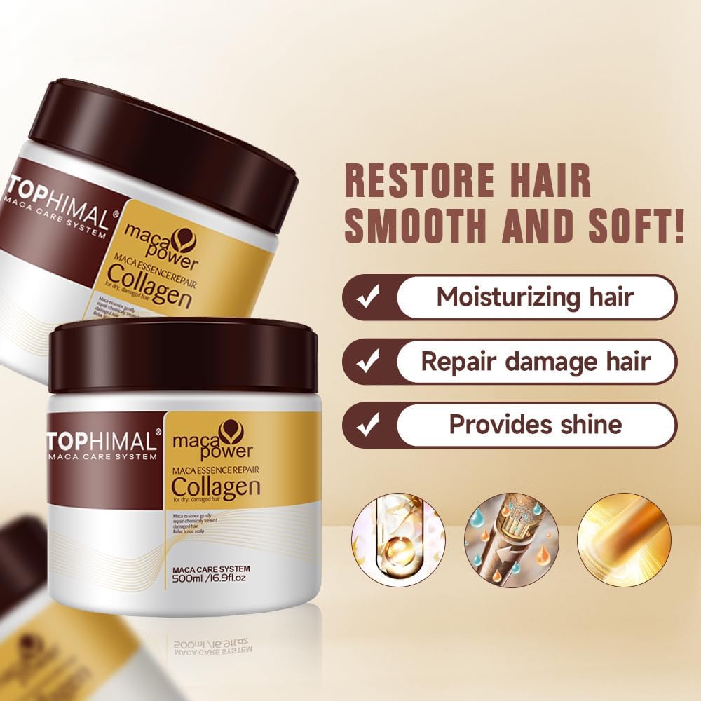 Maca Collagen Hair Treatment Mask Deep Repair