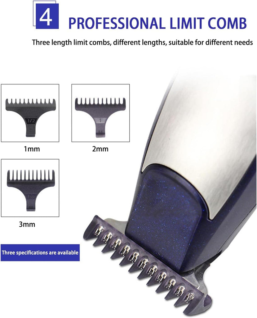 KEMEI Men's Self Cut Hair Trimmer Waterproof Cordless