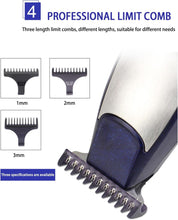 Load image into Gallery viewer, KEMEI Men&#39;s Self Cut Hair Trimmer Waterproof Cordless