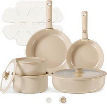 Load image into Gallery viewer, CAROTE Ceramic Cookware Set Non Stick Healthy Cooking Pot