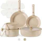 CAROTE Ceramic Cookware Set Non Stick Healthy Cooking Pot