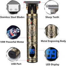 Load image into Gallery viewer, RESUXI Hair Clippers for Men Trimmer Cordless T Blade Trimmer