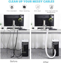 Load image into Gallery viewer, AGPTEK Cable Sleeve Cover Cord Protector Management