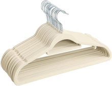 Load image into Gallery viewer, Red Dot Gift Beige Non Slip Velvet Hangers With Rotatable Hook
