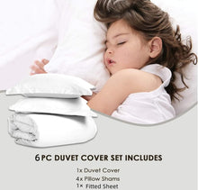Load image into Gallery viewer, Golden Home King Size Bedsheet Duvet Cover Set High Cotton