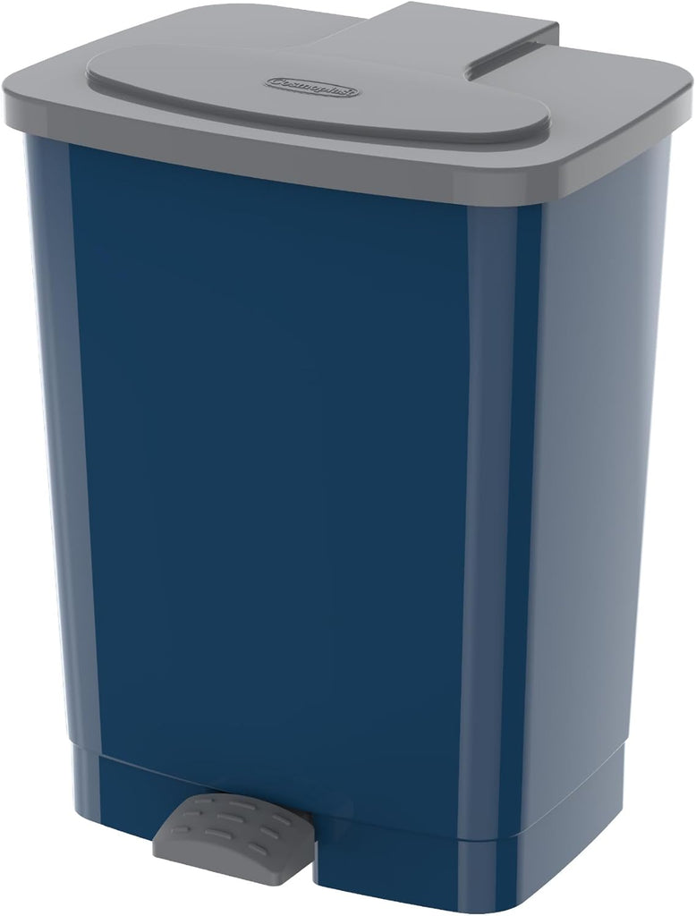 Cosmoplast Step On Waste Bin Pearl Blue