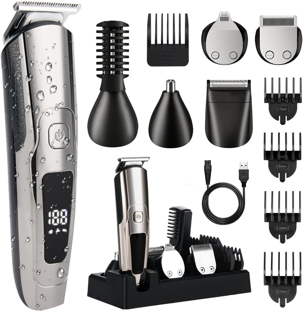 Beard Trimmer for Men Electric Hair Clipper Cordless Grooming Kit