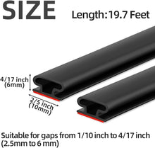 Load image into Gallery viewer, Beynant Door Weather Stripping Seal Strip Self Adhesive