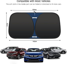 Load image into Gallery viewer, Rescien Foldable Car Windshield Sunshade Front Window Blocks UV Rays