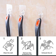 Load image into Gallery viewer, Adhesive Wall Hooks Transparent Strong Suction Hooks