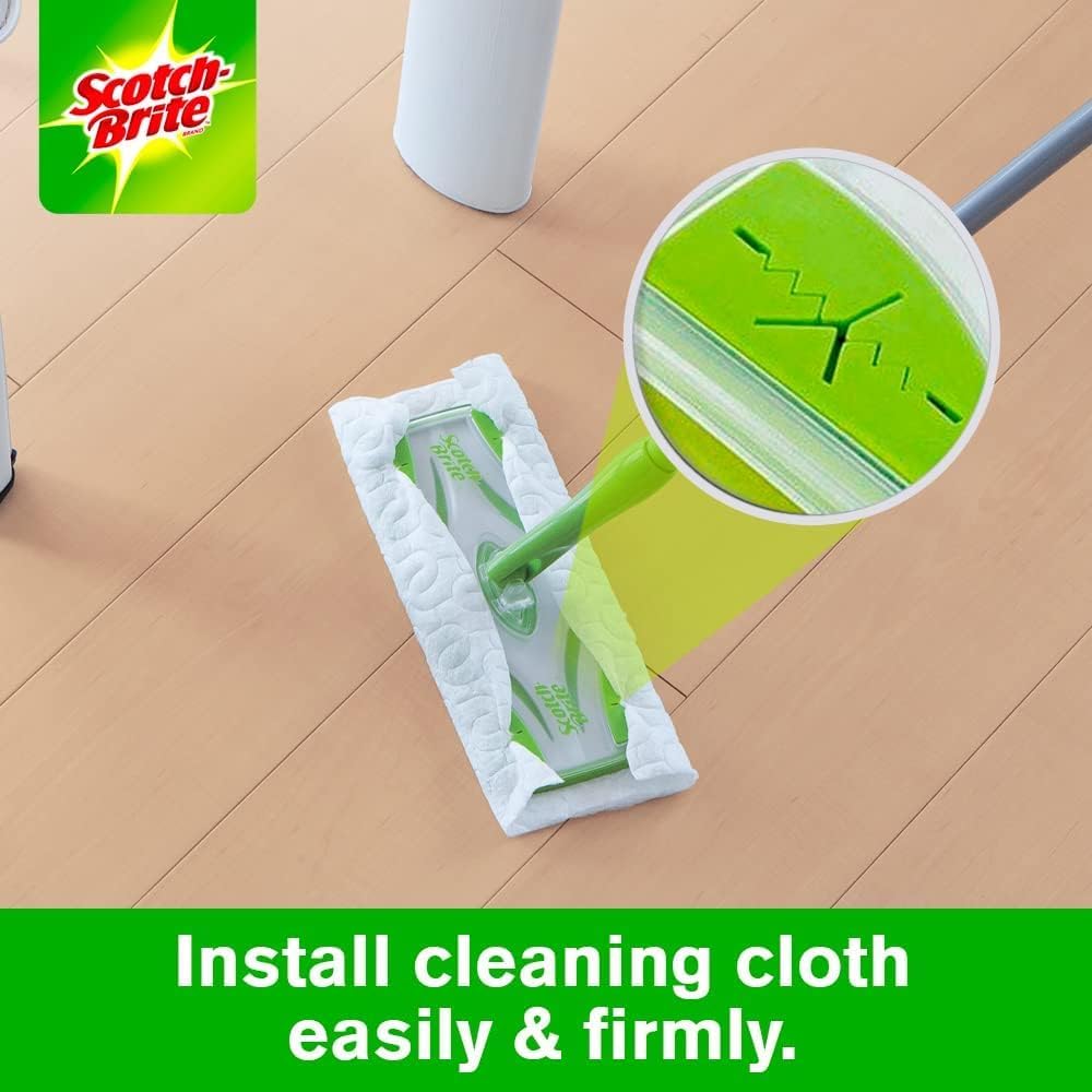Scotch Brite Easy Sweeper Kit Mop Refill Floor Brush