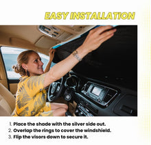 Load image into Gallery viewer, Kinder Fluff Car Windshield Sun Shade Blocks UV Rays