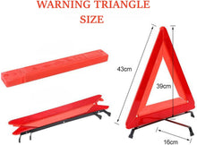 Load image into Gallery viewer, Reflective Warning Triangle Foldable Safety Roadside Breakdowns