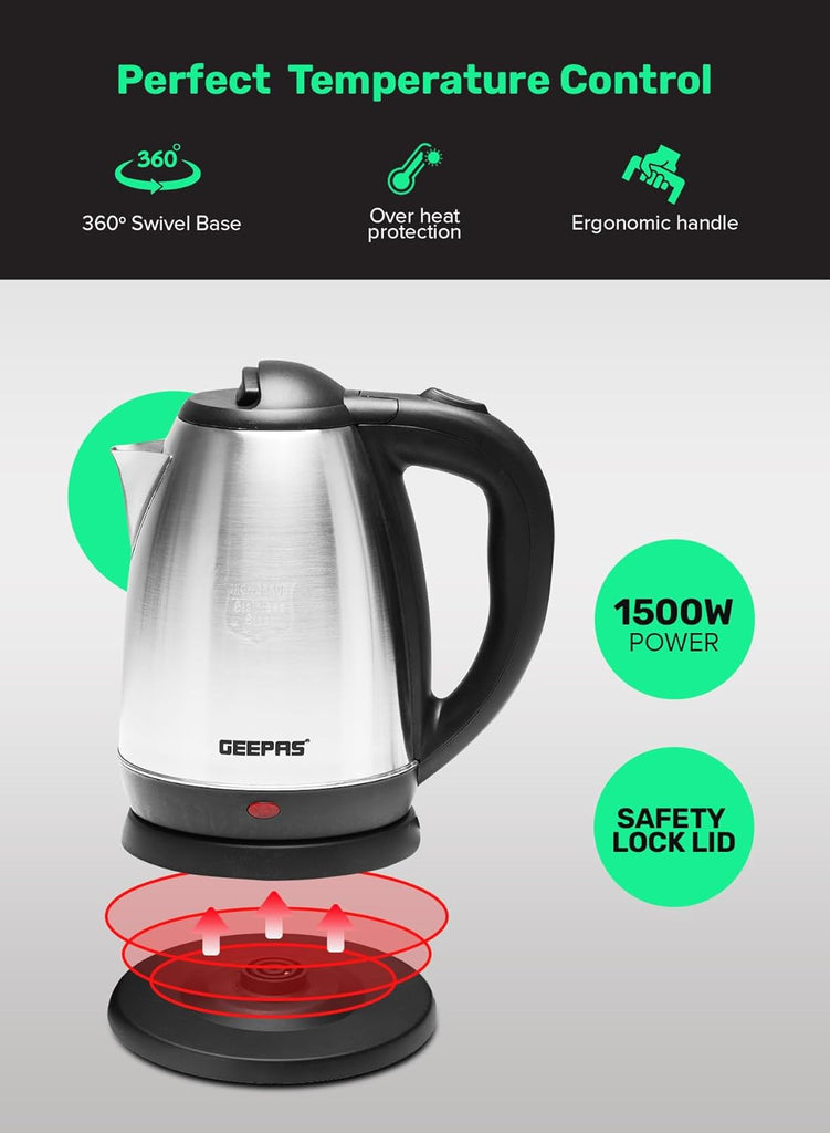Electric Tea Kettle Auto Shut Off Stainless Steel