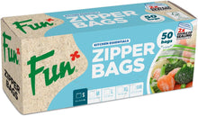 Load image into Gallery viewer, Fun Zipper Bags Clear Small Leak Proof Airtight Seal Food Storage